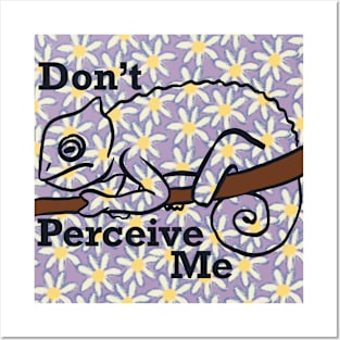 Don't Perceive Me - Chameleon (Purple) Posters and Art